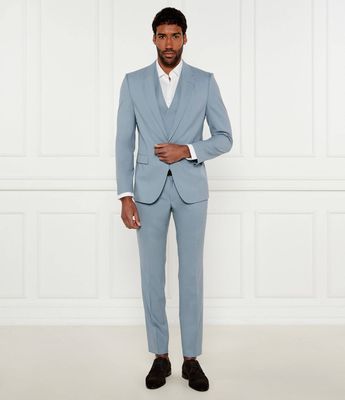 Garnitur męski na wiosnę HUGO ze sklepu: Gomez Fashion Store w kategorii: Garnitury męskie - zdjęcie 874714-BD9-10338_BU252M000082483