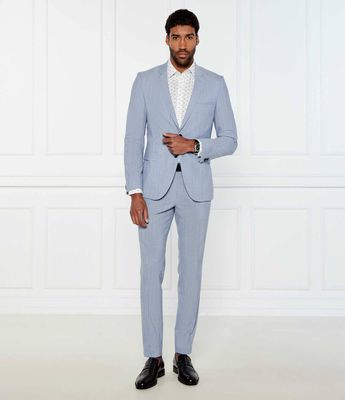 Garnitur męski HUGO ze sklepu: Gomez Fashion Store w kategorii: Garnitury męskie - zdjęcie 874714-BD9-10338_BU252M000084483