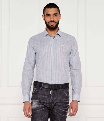 Koszula męska na wiosnę HUGO ze sklepu: Gomez Fashion Store w kategorii: Koszule męskie - zdjęcie 874714-BD9-10338_BU252M000096413