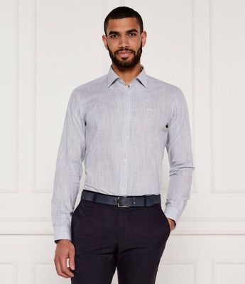 Koszula męska wiosenna HUGO ze sklepu: Gomez Fashion Store w kategorii: Koszule męskie - zdjęcie 874714-BD9-10338_BU252M000096459