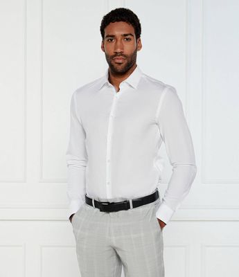 Koszula męska elegancka HUGO ze sklepu: Gomez Fashion Store w kategorii: Koszule męskie - zdjęcie 874714-BD9-10338_BU252M000100199
