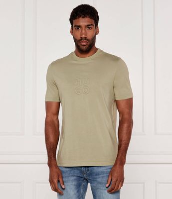 T-shirt męski wiosenny HUGO ze sklepu: Gomez Fashion Store w kategorii: T-shirty męskie - zdjęcie 874714-BD9-10338_BU252M000169391