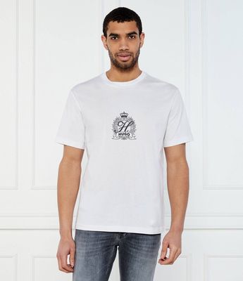 T-shirt męski na wiosnę HUGO ze sklepu: Gomez Fashion Store w kategorii: T-shirty męskie - zdjęcie 874714-BD9-10338_BU252M000183100