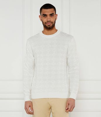 Sweter męski casual na zimę HUGO ze sklepu: Gomez Fashion Store w kategorii: Swetry męskie - zdjęcie 874714-BD9-10338_BU252M000198102