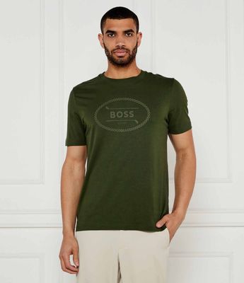 T-shirt męski na wiosnę w stylu młodzieżowym BOSS GREEN ze sklepu: Gomez Fashion Store w kategorii: T-shirty męskie - zdjęcie 874714-BD9-10338_BG252M000050355