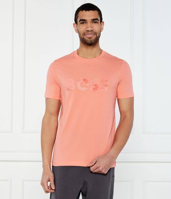 T-shirt męski w stylu młodzieżowym BOSS GREEN ze sklepu: Gomez Fashion Store w kategorii: T-shirty męskie - zdjęcie 874714-BD9-10338_BG252M000051649