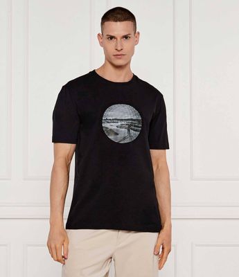 BOSS GREEN - T-shirt męski na wiosnę ze sklepu: Gomez Fashion Store w kategorii: T-shirty męskie - zdjęcie 874714-BD9-10338_BG252M000055001
