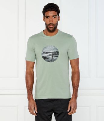 T-shirt męski wiosenny BOSS GREEN ze sklepu: Gomez Fashion Store w kategorii: T-shirty męskie - zdjęcie 874714-BD9-10338_BG252M000055357