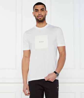 BOSS GREEN - T-shirt męski casual ze sklepu: Gomez Fashion Store w kategorii: T-shirty męskie - zdjęcie 874714-BD9-10338_BG252M000056100