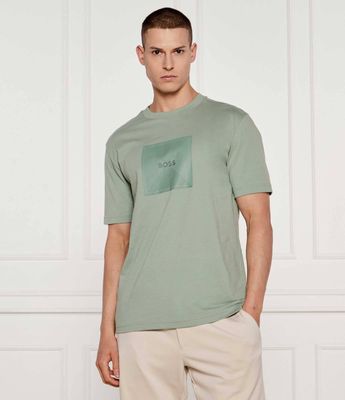 T-shirt męski w stylu młodzieżowym BOSS GREEN ze sklepu: Gomez Fashion Store w kategorii: T-shirty męskie - zdjęcie 874714-BD9-10338_BG252M000056357