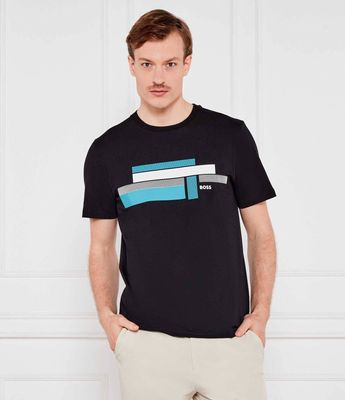 T-shirt męski młodzieżowy BOSS GREEN ze sklepu: Gomez Fashion Store w kategorii: T-shirty męskie - zdjęcie 874714-BD9-10338_BG252M000069001
