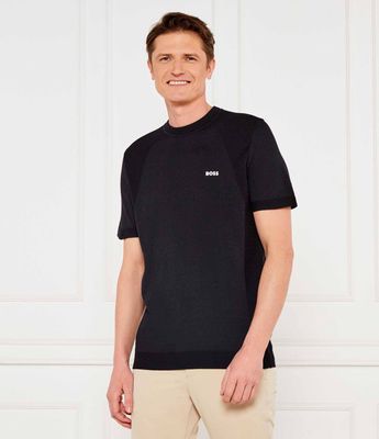 BOSS GREEN - T-shirt męski casual ze sklepu: Gomez Fashion Store w kategorii: T-shirty męskie - zdjęcie 874714-BD9-10338_BG252M000078001