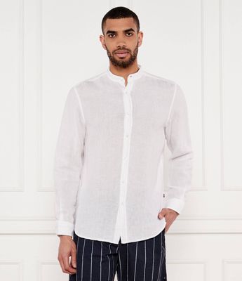 Koszula męska z klasycznym kołnierzykiem BOSS ORANGE ze sklepu: Gomez Fashion Store w kategorii: Koszule męskie - zdjęcie 874714-BD9-10338_BO252M000021100