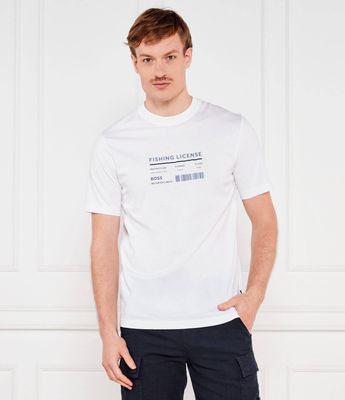 T-shirt męski na wiosnę BOSS ORANGE ze sklepu: Gomez Fashion Store w kategorii: T-shirty męskie - zdjęcie 874714-BD9-10338_BO252M000079100