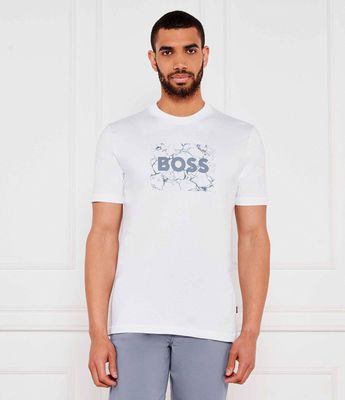 T-shirt męski wiosenny BOSS ORANGE ze sklepu: Gomez Fashion Store w kategorii: T-shirty męskie - zdjęcie 874714-BD9-10338_BO252M000081100