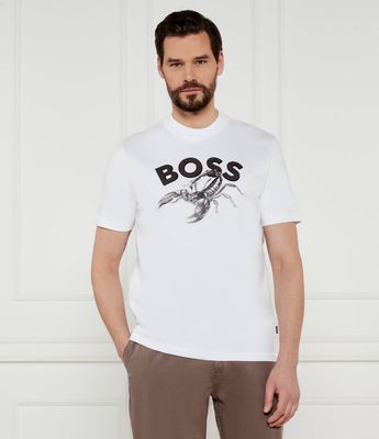 T-shirt męski wiosenny BOSS ORANGE ze sklepu: Gomez Fashion Store w kategorii: T-shirty męskie - zdjęcie 874714-BD9-10338_BO252M000086100