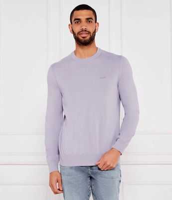 Sweter męski casual na wiosnę BOSS ORANGE ze sklepu: Gomez Fashion Store w kategorii: Swetry męskie - zdjęcie 874714-BD9-10338_BO252M000093549