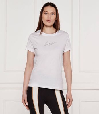 Bluzka damska wiosenna BOSS ORANGE ze sklepu: Gomez Fashion Store w kategorii: Bluzki damskie - zdjęcie 874714-BD9-10338_BO252W000026101