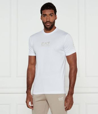 EA7 - T-shirt męski casualowy ze sklepu: Gomez Fashion Store w kategorii: T-shirty męskie - zdjęcie 874714-BD9-10338_E7252M000097C54