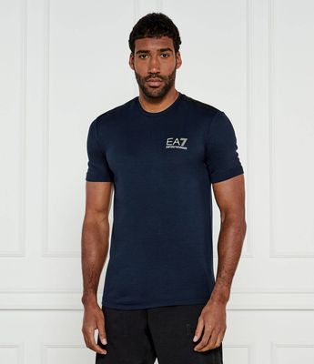 T-shirt męski casual EA7 ze sklepu: Gomez Fashion Store w kategorii: T-shirty męskie - zdjęcie 874714-BD9-10338_E7252M000099C52