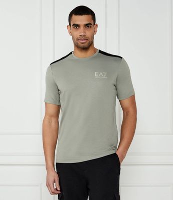 T-shirt męski na wiosnę EA7 ze sklepu: Gomez Fashion Store w kategorii: T-shirty męskie - zdjęcie 874714-BD9-10338_E7252M000099D83
