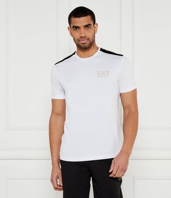 T-shirt męski casual EA7 ze sklepu: Gomez Fashion Store w kategorii: T-shirty męskie - zdjęcie 874714-BD9-10338_E7252M000099C54