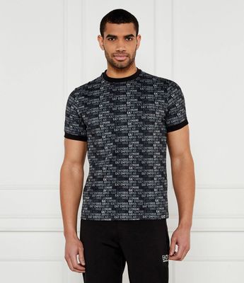 T-shirt męski w stylu młodzieżowym EA7 ze sklepu: Gomez Fashion Store w kategorii: T-shirty męskie - zdjęcie 874714-BD9-10338_E7252M000121C51