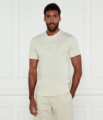T-shirt męski casual na wiosnę EA7 ze sklepu: Gomez Fashion Store w kategorii: T-shirty męskie - zdjęcie 874714-BD9-10338_E7252M000132D65