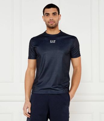 EA7 - T-shirt męski casual ze sklepu: Gomez Fashion Store w kategorii: T-shirty męskie - zdjęcie 874714-BD9-10338_E7252M000155C52