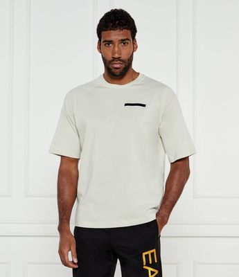 T-shirt męski casual EA7 ze sklepu: Gomez Fashion Store w kategorii: T-shirty męskie - zdjęcie 874714-BD9-10338_E7252M000164D71
