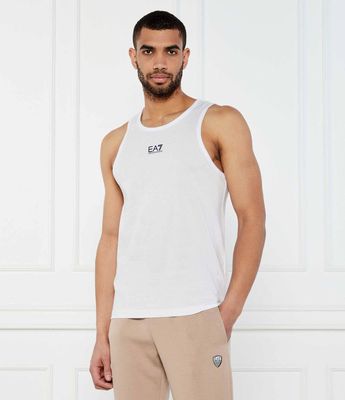 T-shirt męski na wiosnę casual EA7 ze sklepu: Gomez Fashion Store w kategorii: T-shirty męskie - zdjęcie 874714-BD9-10338_E7252M000169C54