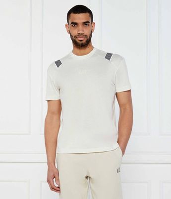 T-shirt męski na wiosnę casualowy EA7 ze sklepu: Gomez Fashion Store w kategorii: T-shirty męskie - zdjęcie 874714-BD9-10338_E7252M000181D64