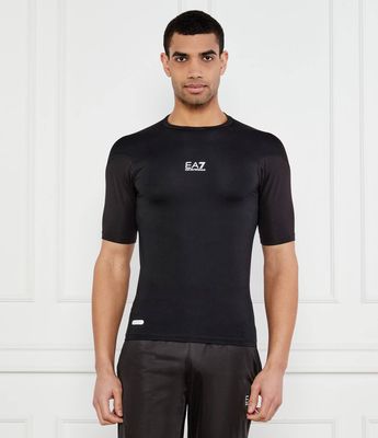 T-shirt męski casual EA7 ze sklepu: Gomez Fashion Store w kategorii: T-shirty męskie - zdjęcie 874714-BD9-10338_E7252M000200C51