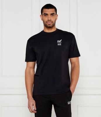 T-shirt męski casualowy EA7 ze sklepu: Gomez Fashion Store w kategorii: T-shirty męskie - zdjęcie 874714-BD9-10338_E7252M000202C51