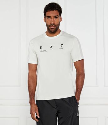 T-shirt męski casualowy EA7 ze sklepu: Gomez Fashion Store w kategorii: T-shirty męskie - zdjęcie 874714-BD9-10338_E7252M000205D64