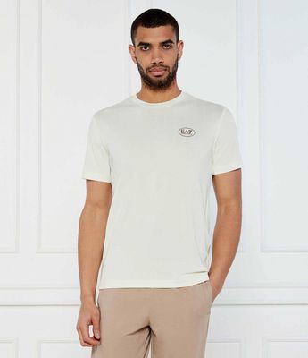 T-shirt męski casual EA7 ze sklepu: Gomez Fashion Store w kategorii: T-shirty męskie - zdjęcie 874714-BD9-10338_E7252M000219D64