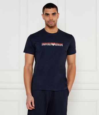Emporio Armani - T-shirt męski w stylu młodzieżowym ze sklepu: Gomez Fashion Store w kategorii: T-shirty męskie - zdjęcie 874714-BD9-10338_EW252M000010R45