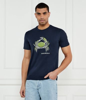 Emporio Armani - T-shirt męski ze sklepu: Gomez Fashion Store w kategorii: T-shirty męskie - zdjęcie 874714-BD9-10338_EW252M000025R55