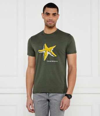 T-shirt męski młodzieżowy Emporio Armani ze sklepu: Gomez Fashion Store w kategorii: T-shirty męskie - zdjęcie 874714-BD9-10338_EW252M000025R51