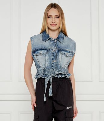 Kamizelka damska na wiosnę Hugo Blue ze sklepu: Gomez Fashion Store w kategorii: Kamizelki damskie - zdjęcie 874714-BD9-10338_BJ252W000010428