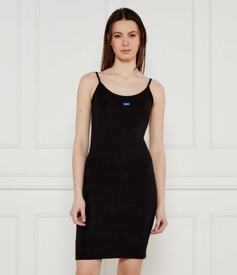 Hugo Blue - Sukienka dopasowana ze sklepu: Gomez Fashion Store w kategorii: Sukienki - zdjęcie 874714-BD9-10338_BJ252W000027001