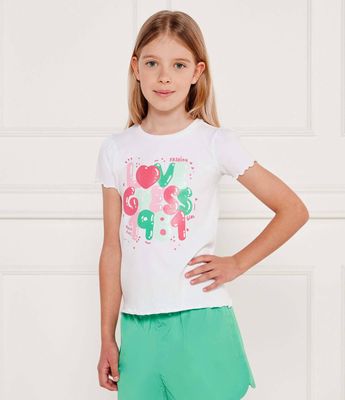 Bluzka dziewczęca na lato Guess ze sklepu: Gomez Fashion Store w kategorii: Bluzki dziewczęce