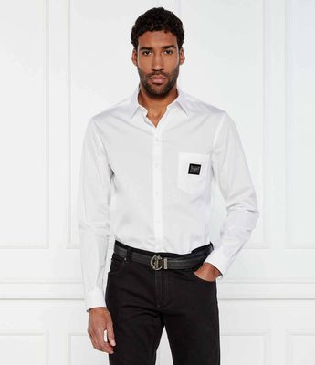 Koszula męska na wiosnę Dolce & Gabbana ze sklepu: Gomez Fashion Store w kategorii: Koszule męskie - zdjęcie 874714-BD9-10338_DG251M000035298
