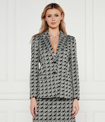 Marynarka HUGO ze sklepu: Gomez Fashion Store w kategorii: Marynarki damskie - zdjęcie 874714-BD9-10338_BU252W000048963