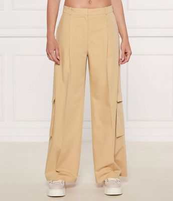 Spodnie damskie na wiosnę HUGO ze sklepu: Gomez Fashion Store w kategorii: Spodnie damskie - zdjęcie 874714-BD9-10338_BU252W000060296