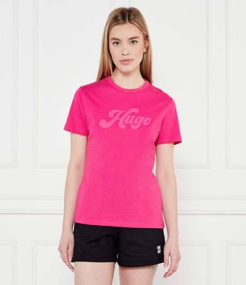 Bluzka damska w stylu młodzieżowym HUGO ze sklepu: Gomez Fashion Store w kategorii: Bluzki damskie - zdjęcie 874714-BD9-10338_BU252W000100675