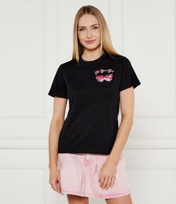 Bluzka damska młodzieżowa wiosenna HUGO ze sklepu: Gomez Fashion Store w kategorii: Bluzki damskie - zdjęcie 874714-BD9-10338_BU252W000104001