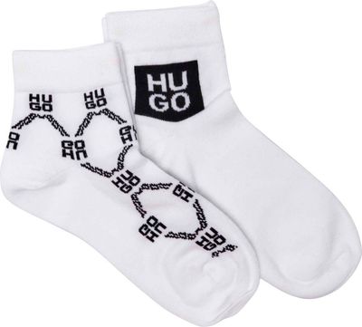 Hugo Bodywear - Skarpetki damskie w abstrakcyjnym wzorze ze sklepu: Gomez Fashion Store w kategorii: Skarpetki damskie - zdjęcie 874714-BD9-10338_BZ252W000037100