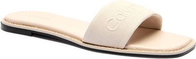 Klapki damskie na lato Calvin Klein ze sklepu: Gomez Fashion Store w kategorii: Klapki damskie - zdjęcie 874714-BD9-10338_CK252W000077524