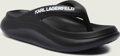 Klapki damskie na lato Karl Lagerfeld ze sklepu: Gomez Fashion Store w kategorii: Klapki damskie - zdjęcie 874714-BD9-10338_KL252W000016018